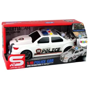 Samochód  policyjny 1:16 Czarny Dźwięk Lean (13600)