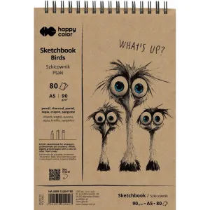 Blok artystyczny Happy Color szkicownik A5 90g 80k Gdd (HA 3809 2030-P80)