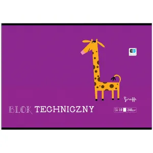 Blok techniczny Interdruk B&B KIDS A4 białe 240g 10k (BLTBB)