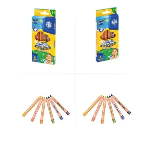Kredki ołówkowe Jumbo okrągłe 6 kol. Astra Baby (312023004)