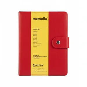 Organizer B6 MEMOFIX B6 czerwony Antra (NABUK)
