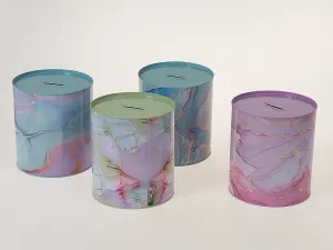 Skarbonka 15cm marmur metal Adar (610842)