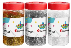 Brokat Titanum Craft-Fun Series złoty,srebrny,biały (113gx6)