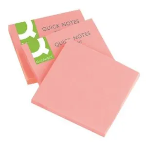 Notes samoprzylepny (karteczki) różowe 80k [mm:] 76x76 Q-Connect (KF10516)