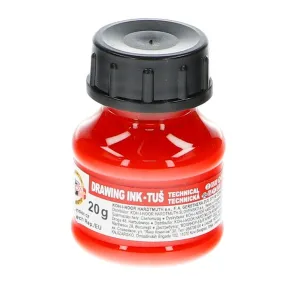 Tusz kreślarski kolor: czerwony 20ml Koh-I-Noor