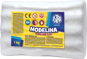 Modelina 1 kol. biała 1000g Astra