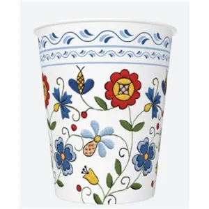 Kubek jednorazowy daisy papier 250ml Pol-mak (01)