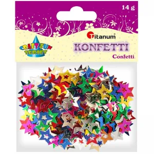 Konfetti Titanum Craft-Fun Series gwiazdki 7mm (284797)