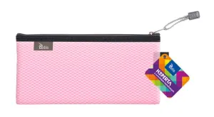 Teczka plastikowa na suwak biała z suwakiem różowy [mm:] 240x120 Tetis (BT609-R)