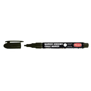 Marker specjalistyczny Toma kredowy, czarny 1,5mm okrągła końcówka