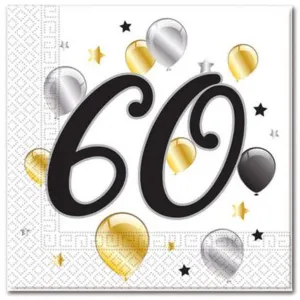 Serwetki Godan balloons 60 - biały 330mm x 330mm (88869)