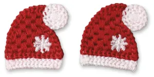 Ozdoba materiałowa Craft-Fun Series czapeczki 4 szt. Titanum (DIY-CH-MA-048)