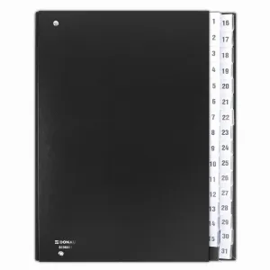 Teczka do podpisu Donau A4 - czarny 31k. 450g (8696001-01)