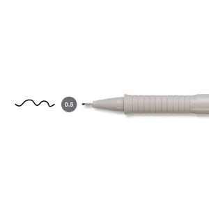 Cienkopis kreślarski Ecco Pigment wkład czarny 0,5mm 1kol. Faber Castell (FC166599)