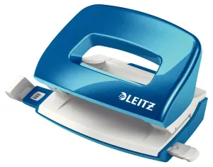 Dziurkacz Leitz WOW mini niebieski metaliczny 10k (50601036)