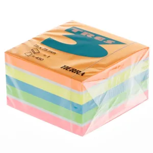 Kostka papierowa Tres - mix intensywny 75mm x 75mm (KOSE75/POM)