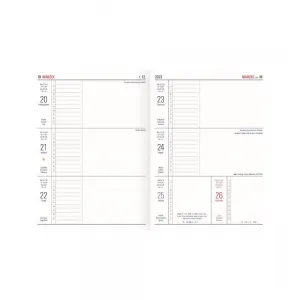Kalendarz książkowy (terminarz) Telegraph TENO IMPRESS notesowy 145mm x 194mm (N1)