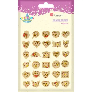 Naklejka (nalepka) Titanum Craft-Fun Series serca, motylki (MT)