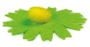 Ozdoba filcowa Craft-Fun Series kwiaty samoprzylepne Titanum (7534A)