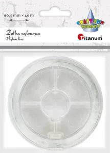 Żyłka ozdobna Craft-Fun Series 0,5 mm x 4 m przezroczysta Titanum (nylon)