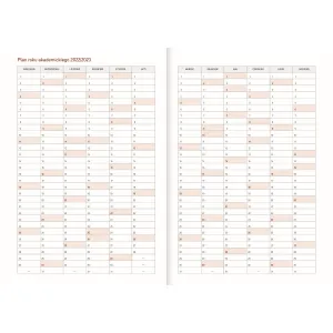 Kalendarz książkowy (terminarz) 5907751188115 Wokół Nas GRANATOWY A5 (A5TA072B)
