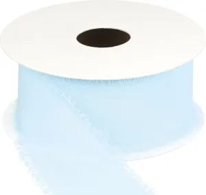 Wstążka Craft-Fun Series szyfonowa strzępiona 40x10 [mm x m] błękitny Titanum (WJ40-10-011J)