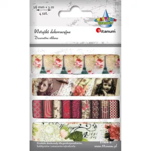 Wstążka Titanum Craft-Fun Series zestaw mix 16mm 4m (S1804-3)