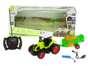 Traktor Adar 1:16 na radio, z maszyną rolniczą, z ładowarką USB (554665)