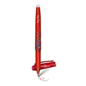 Długopis olejowy Emerson termościeralny pixel 0,7 mm czerwony (p-dlucze-1x12)