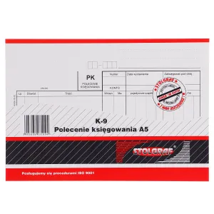 Druk samokopiujący A5 polecenie księgowania A5 100k. Stolgraf (K9)