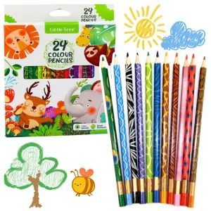 Kredki ołówkowe 24 kol. Lean (21504)