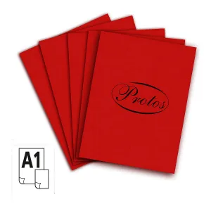 Brystol Protos A1 A1 czerwony ciemny 160-180g 20k 610mm x 860mm