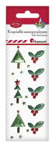 Kryształki Craft-Fun Series xmass 8 sztuk czerwono-zielony Titanum (23mH03203)