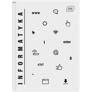 Brulion tematyczny 5902277332431 A5 80k. 70g krata Interdruk (INFORMATYKA)