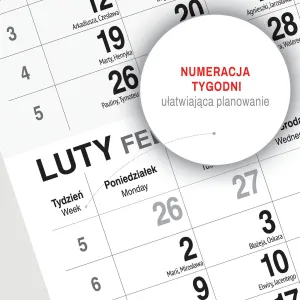 Kalendarz ścienny KOT 310mm x 790mm Press