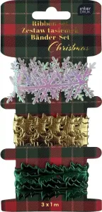 Wstążka CHRISTMASx1 [mm x m] mix Interdruk