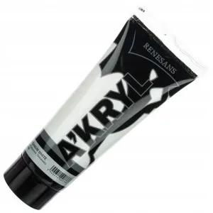 Farba akrylowa kolor: biały 200ml Renesans (01)