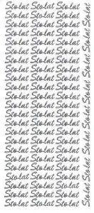 Naklejka (nalepka) Sto lat srebrne Farro (009)