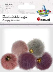 Pompony Craft-Fun Series zawieszki mix 50 szt Titanum (24BR0201-1#,7#,4#)