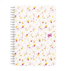 Kołozeszyt (kołobrulion) Oxford Floral A5 120k. 90g krata/tagi (400094951)