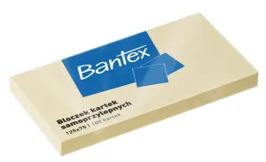 Notes samoprzylepny (karteczki) żółty 100k [mm:] 125x75 Bantex (400086388)