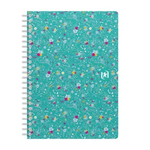 Kołozeszyt (kołobrulion) Oxford Floral A5 120k. 90g krata/tagi (400094951)