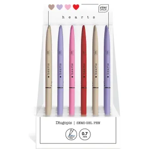 Długopis 0 5902277327130 wkład niebieski Interdruk (SLIM HEARTS)