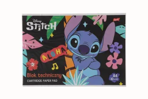 Blok techniczny Stitch A4 biały 20k Unipap
