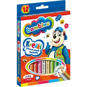 Kredki ołówkowe Bambino 12 kol. St.Majewski