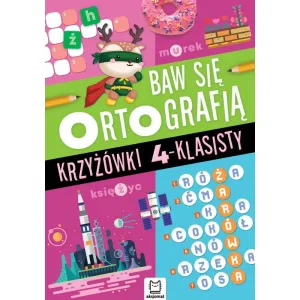 Książeczka edukacyjna Baw się ortografią. Krzyżówki 4-klasisty Aksjomat