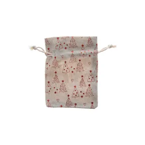 Opakowanie ozdobne Arpex Jutowy worek na prezenty z nadrukiem 3szt. - mix 100mm x 120mm (SM4018)