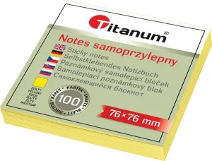 Notes samoprzylepny Titanum żółty 100k 76mm x 76mm (S-2003)