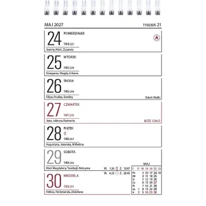 Kalendarz biurkowy MINI ZODIAK stojący 85mm x 120mm Telegraph