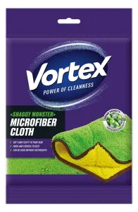 Ścierka z mikrofibry Shaggy Monster, zielono-żółta mikrofibra [mm:] 300x200 Vortex (BS-VR-642933)